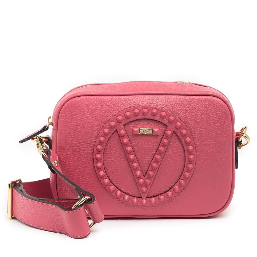 Valentino Pink Leather Designer Crossbody Bag